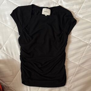 Reformation side ruched shirt